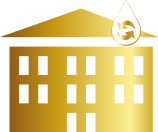 aire acondicionado solar Mallorca Tot-sol | edificio con gotas agua