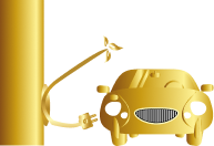 asesoría energética en Mallorca Tot-sol | coche eléctrico cargando icono oro