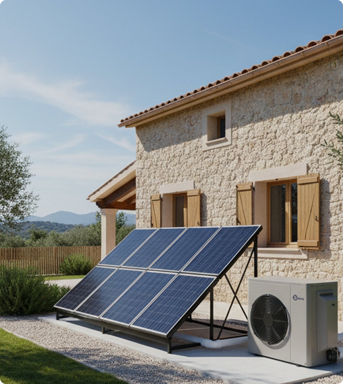 bomba de calor aerotermia Mallorca Tot-sol | casa mallorquina y placas