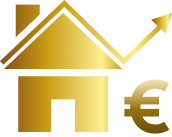 kit solar aislada Mallorca ahorro | casa con euro icono oro