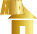 kit solar aislada Mallorca autonomía | casa con placas icono oro
